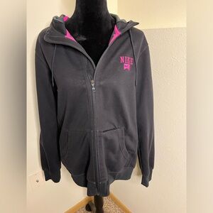 Women’s Nike storm fit jacket coat size medium black pink